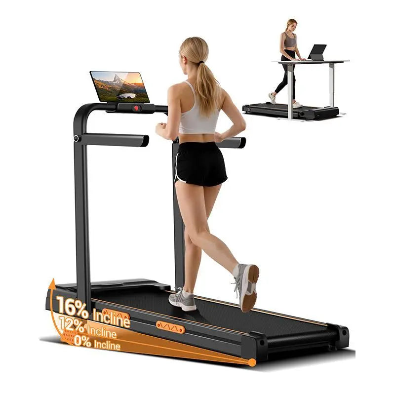 2.5HP Folding Treadmill with 15% Incline – Walking Pad for Home & Office