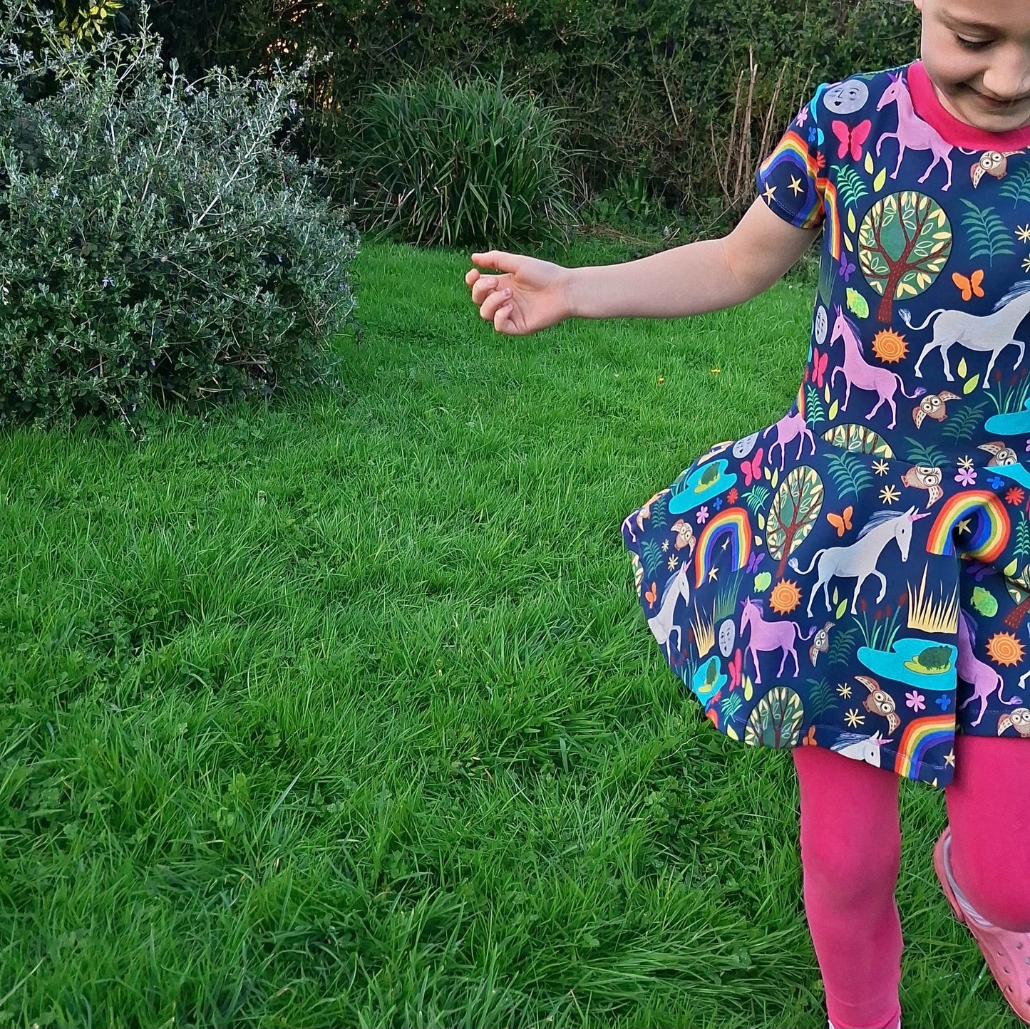 Woodland Unicorn Twirly Swirly Dress