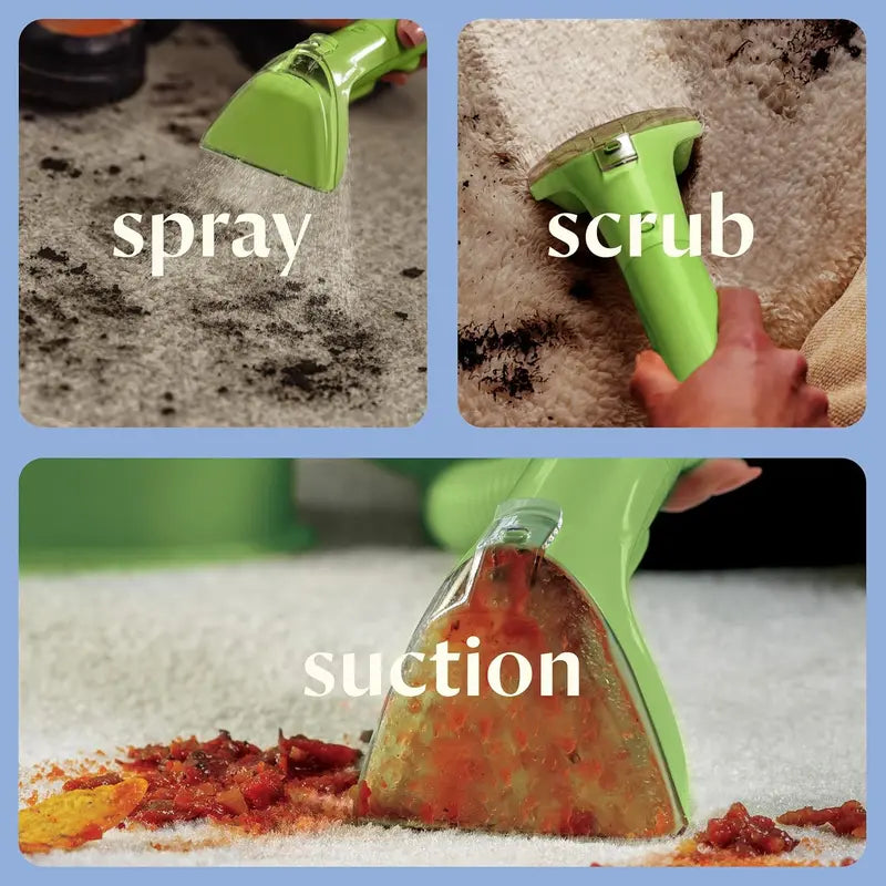 Mini Portable Carpet Cleaner for Upholstery, Rugs, Stairs & Car Seats