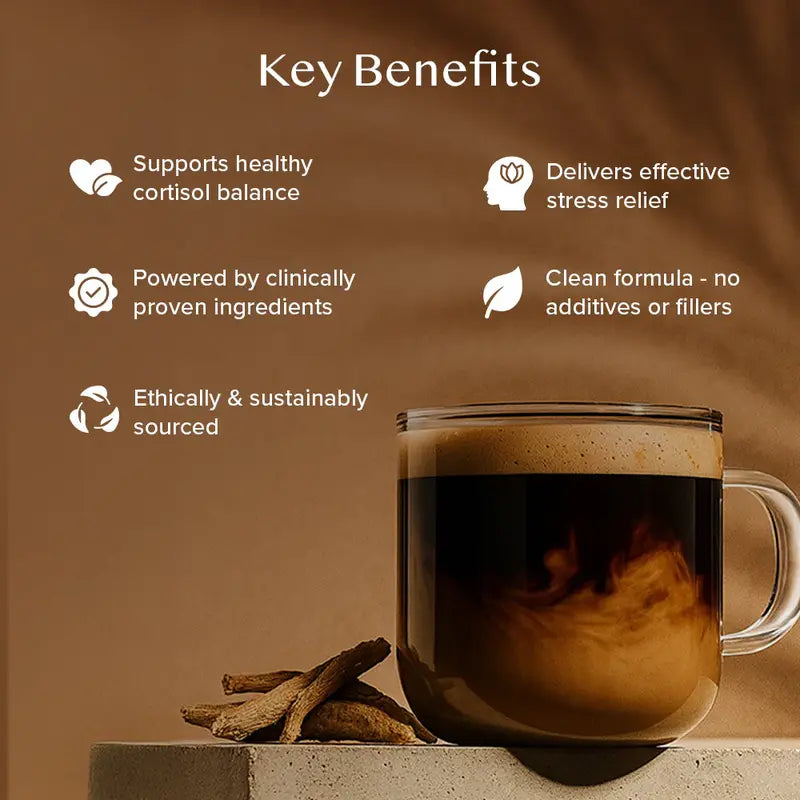Ashwagandha Coffee with Turmeric, Lion’s Mane & Chaga – 40 Servings