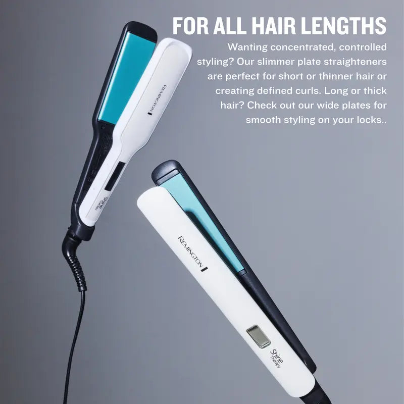 Shine Therapy Hair Straightener – Argan Oil Infused Ceramic Flat Iron with Adjustable Temperature Control