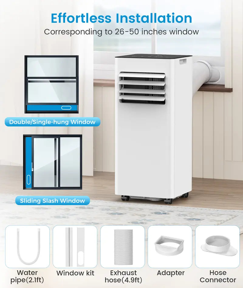 Portable Air Conditioner for Bedroom, Home & Office – 4 Modes with Remote Control