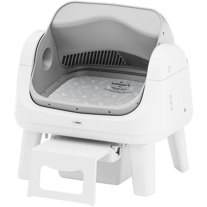Automatic Self-Cleaning Cat Litter Box with Open-Top Design
