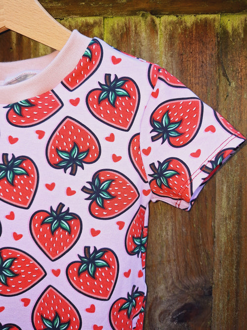 Strawberry Twirly Swirly Dress