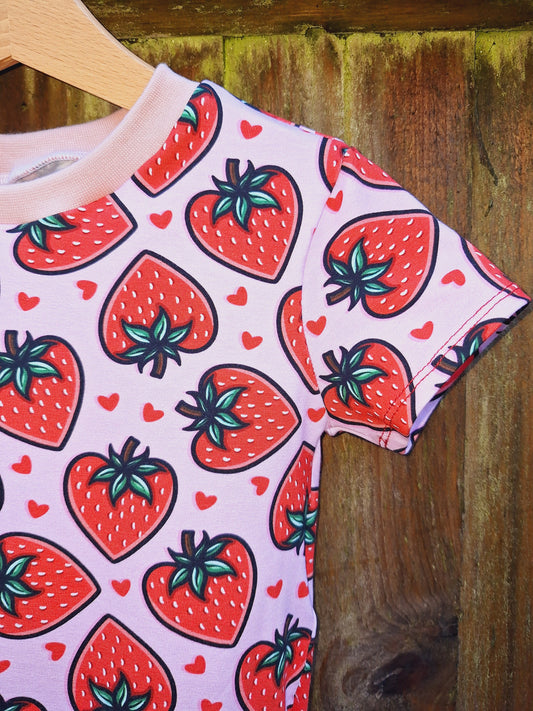 Strawberry Twirly Swirly Dress