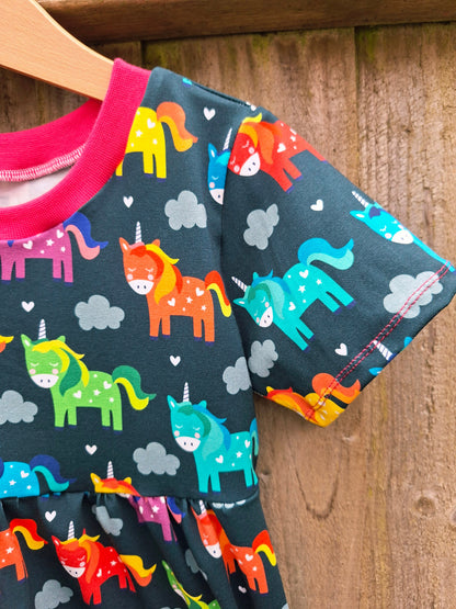 Unicorn Gathered Waist Dress