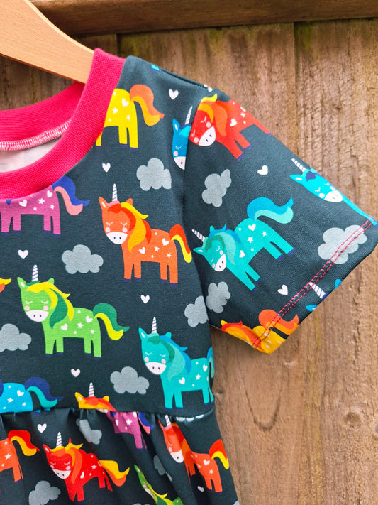 Unicorn Gathered Waist Dress