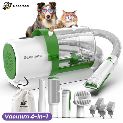 Dog Grooming Vacuum Kit with Brush, Clippers & 2.5L Dust Cup