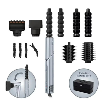 5-in-1 Air Styler & Hair Dryer with Curlers, Brush & Styling Tools