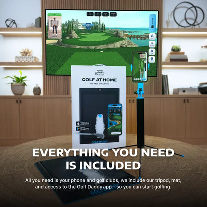 Portable Golf Simulator – No Ball Swing Trainer for Home Practice, Realistic Golf Training Anytime Anywhere