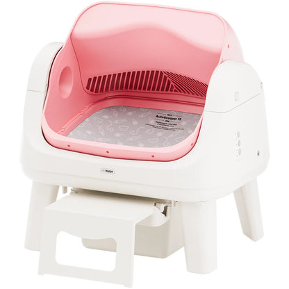 Automatic Self-Cleaning Cat Litter Box with Open-Top Design