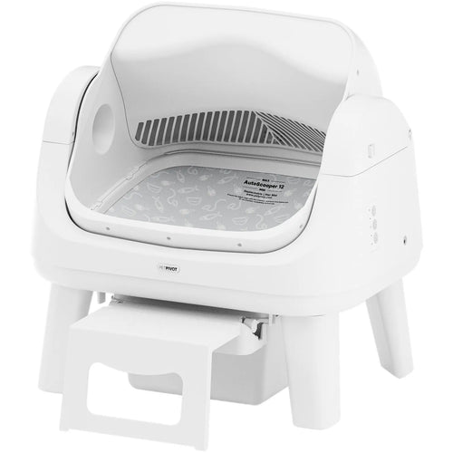 Automatic Self-Cleaning Cat Litter Box with Open-Top Design