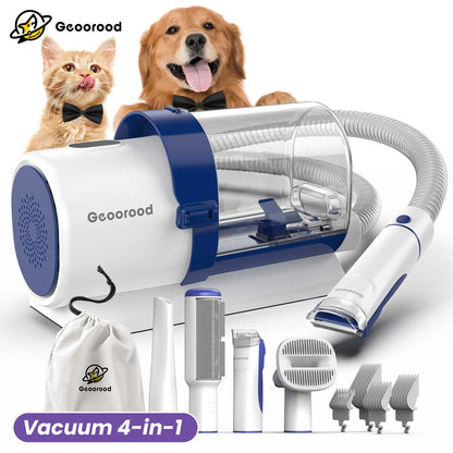 Dog Grooming Vacuum Kit with Brush, Clippers & 2.5L Dust Cup