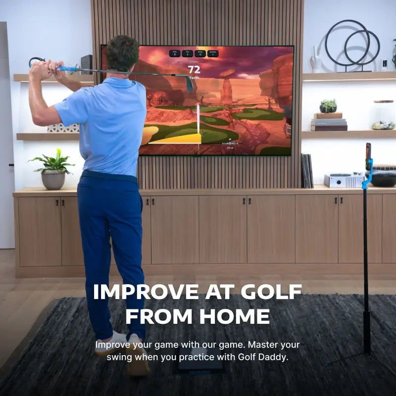Portable Golf Simulator – No Ball Swing Trainer for Home Practice, Realistic Golf Training Anytime Anywhere