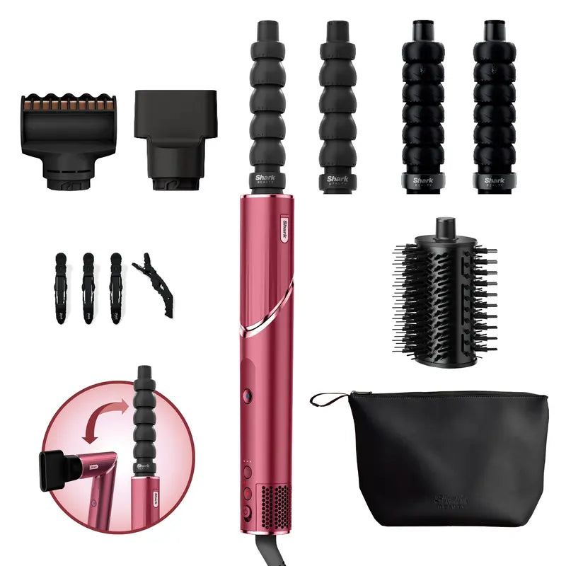 5-in-1 Air Styler & Hair Dryer with Curlers, Brush & Styling Tools