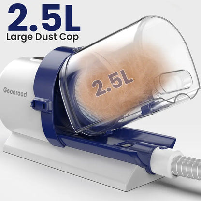 Dog Grooming Vacuum Kit with Brush, Clippers & 2.5L Dust Cup