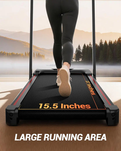 2.5HP Folding Treadmill with 15% Incline – Walking Pad for Home & Office