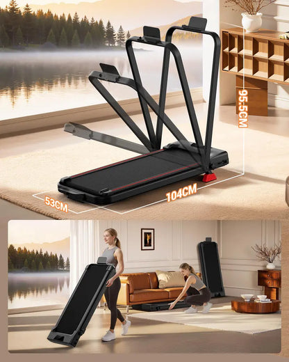 2.5HP Folding Treadmill with 15% Incline – Walking Pad for Home & Office