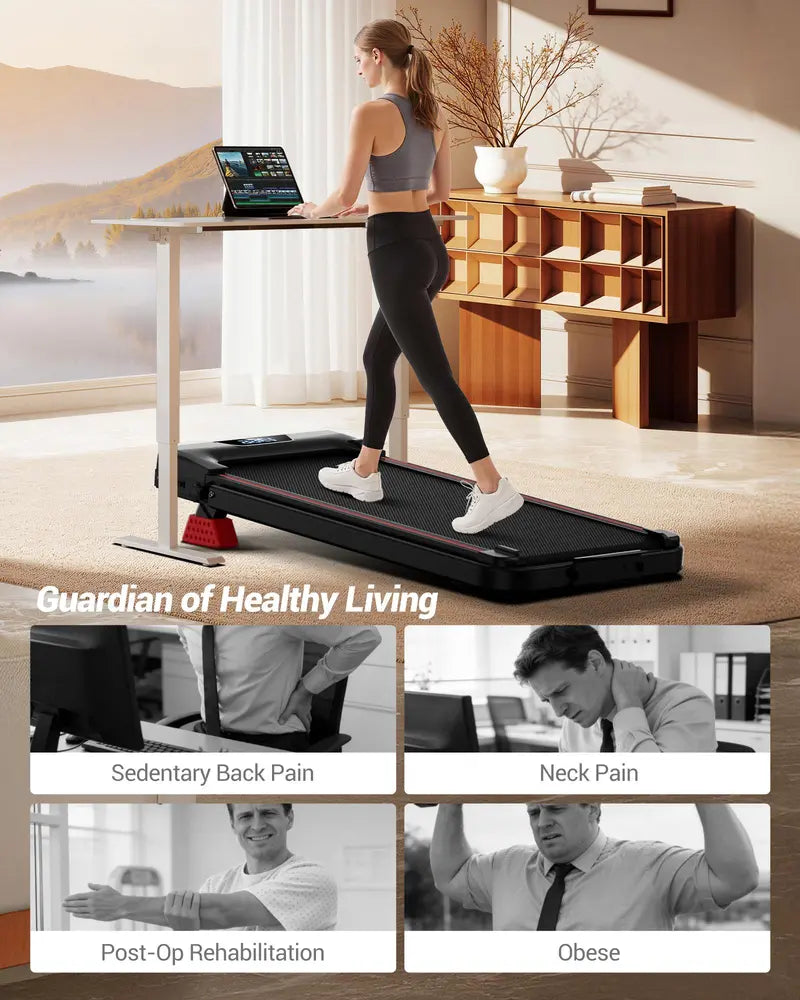 2.5HP Folding Treadmill with 15% Incline – Walking Pad for Home & Office