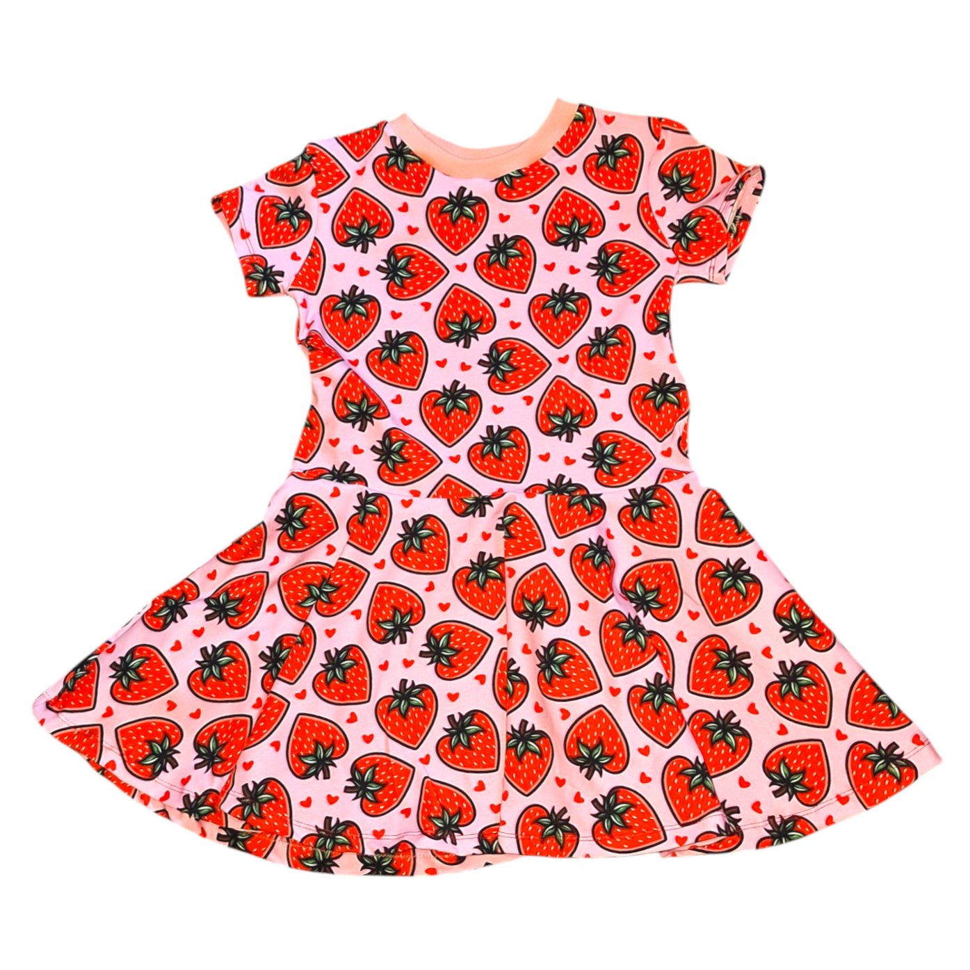 Strawberry Twirly Swirly Dress