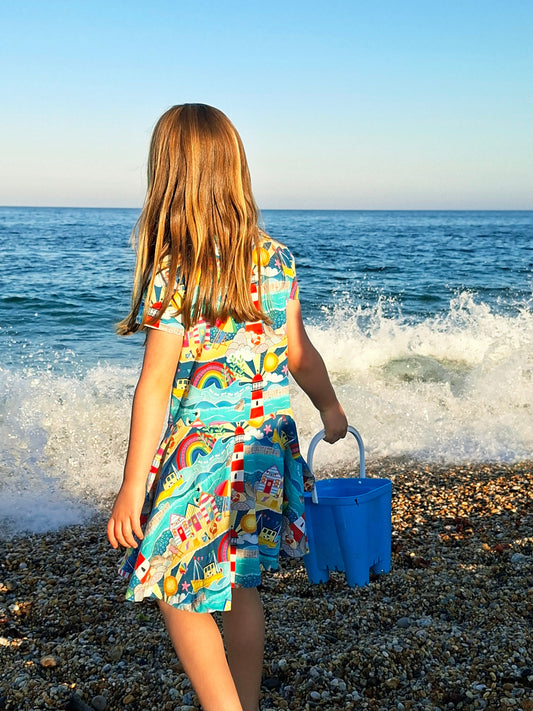 Summer Holidays Twirly Swirly Dress