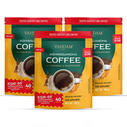 Ashwagandha Coffee with Turmeric, Lion’s Mane & Chaga – 40 Servings