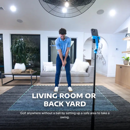 Portable Golf Simulator – No Ball Swing Trainer for Home Practice, Realistic Golf Training Anytime Anywhere