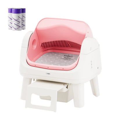 Automatic Self-Cleaning Cat Litter Box with Open-Top Design