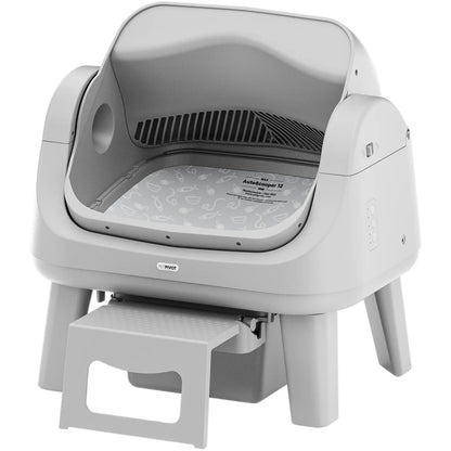 Automatic Self-Cleaning Cat Litter Box with Open-Top Design
