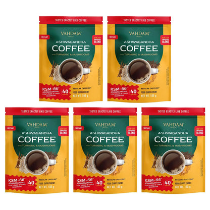 Ashwagandha Coffee with Turmeric, Lion’s Mane & Chaga – 40 Servings