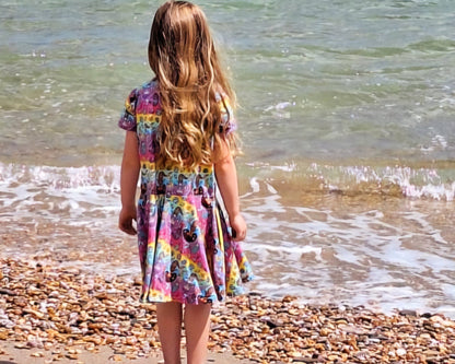 Mermaid Print Twirly Swirly Dress