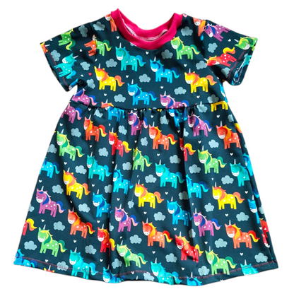 Unicorn Gathered Waist Dress