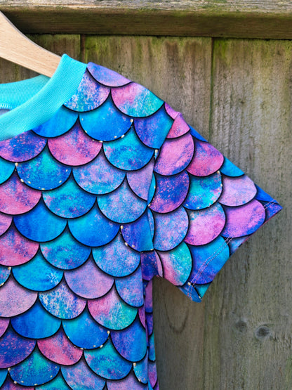 Mermaid Scale Twirly Dress