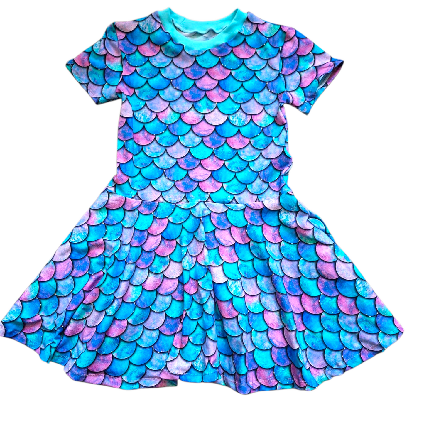 Mermaid Scale Twirly Dress