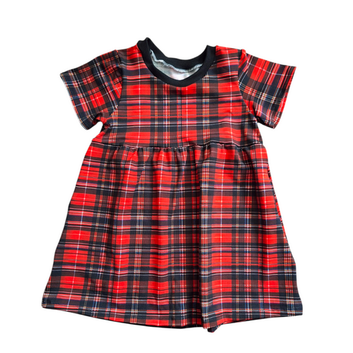 Tartan Gathered Dress